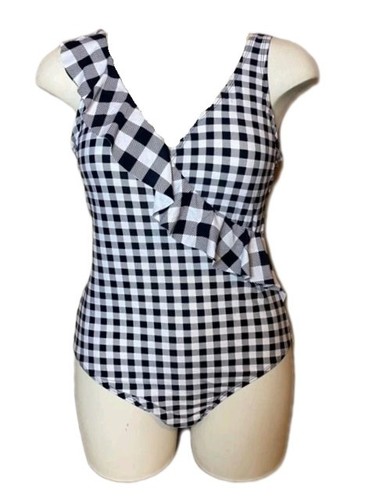 Swimsuit black white - &,