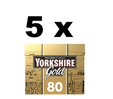 5 x Yorkshire Gold 80 Tea Bags 250g FULL CASE BBE 31/12/26 CHEAP BARGAIN BULK
