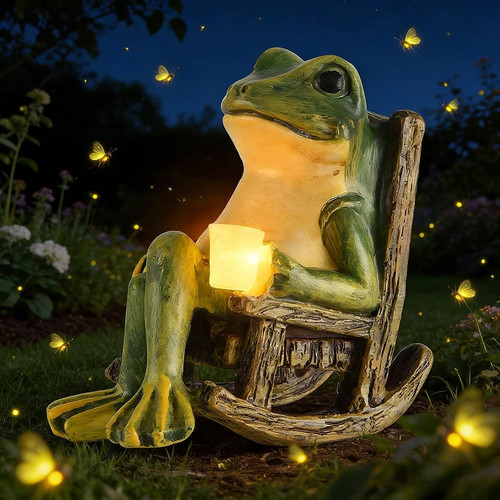 Frog garden ornaments outdoor - ornaments,