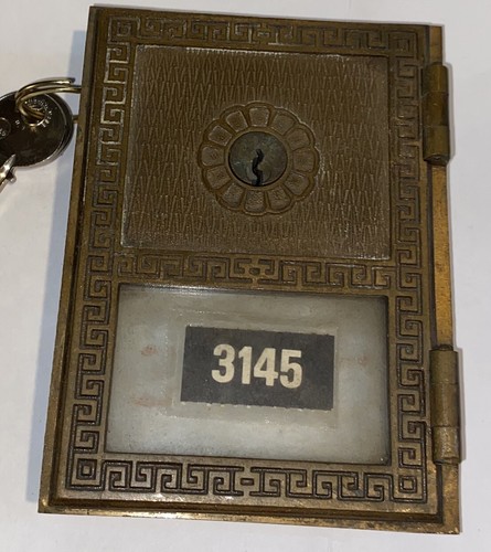 Antique brass yale post - antique, office