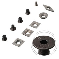 10x Carbide Tips Inserts Blades For Chisel Cutter Wood Turning Lathe Holder-Tool