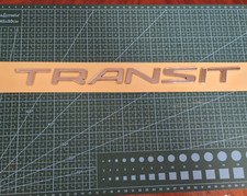 GENUINE BIG FORD TRANSIT VAN BADGE DOOR BADGE TIPPER HI TOP JUMBO CHROME 34CM