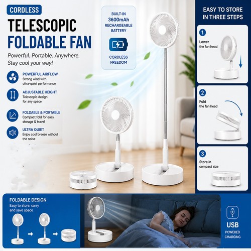 Portable pedestal fan usb - fan,