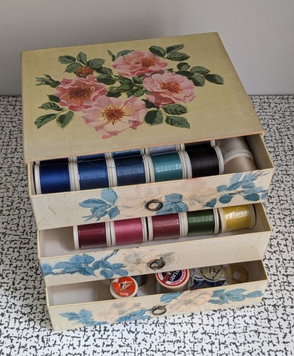 Vintage retro floral sewing - vintage,