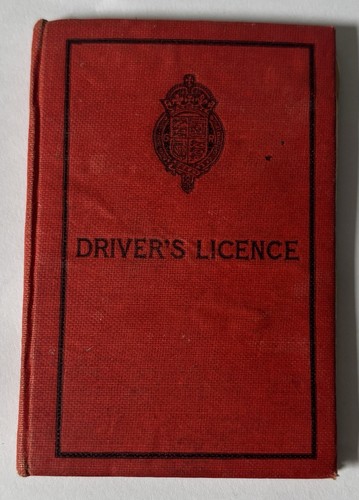 Vintage driver licence - vintage, driver's