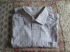 Peter Christian Blue check County Tattersall Shirt.100%cotton XL ( chest 44")
