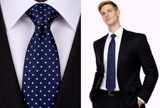 Italian men polka dot tie - italian,