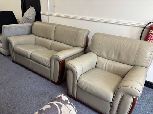 Genuine leather 1 sofa and - +,