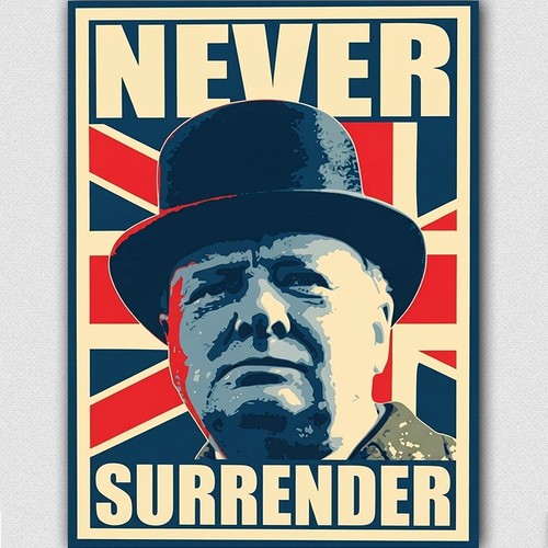 Winston churchill never - winston,