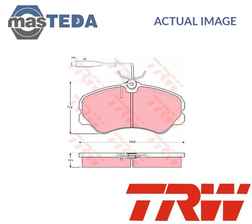 Gdb447 brake pads - set, braking
