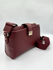 David Jones Burgundy Shoulder Handbag -Wine Red Crossbody Bag- Christmas Gift