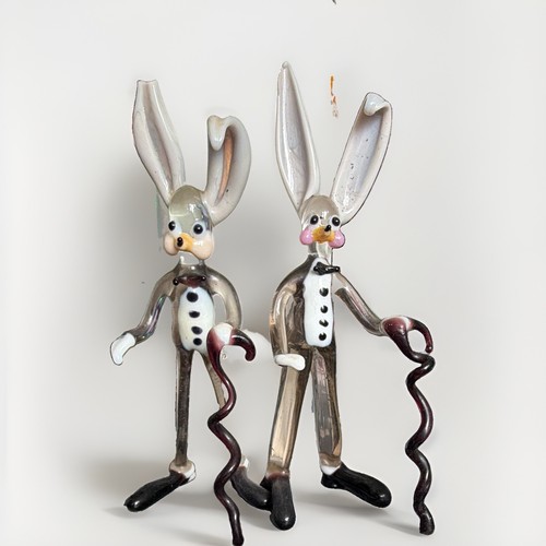 Decorative glass rabbit - decorative,