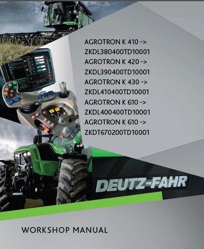 Deutz fahr agrotron - k410, parts