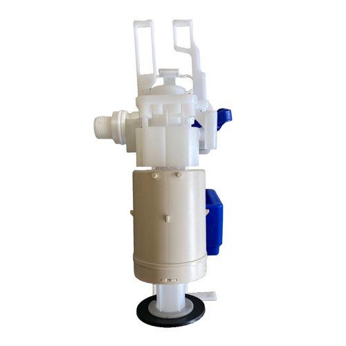 Dual flush valve discharge - flush, (discharge