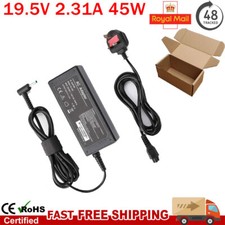 For Hp Pavilion 15-ac107na Laptop Blue Tip Charger AC Adapter Power Supply 45W