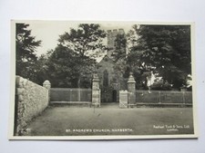 St Andrews Church Narberth Pembrokeshire Real Photo Vintage Postcard H8