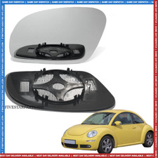 Left Passenger side wing mirror glass for VW New Beetle 2003-2010 Heated