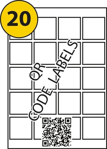 Sheets labels 20 - of, a4