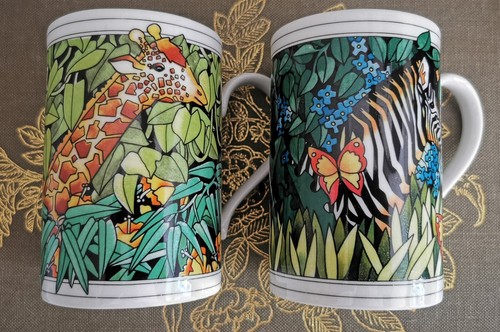 Pair dunoon stoneware - of, mugs