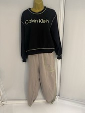 Calvin Klein Loungewear Set Size M 100% Cotton Sweatshirt & Joggers Sleepwear