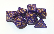 DND Dice Set  Polyhedral Resin