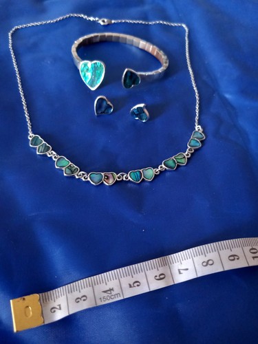 Piece jewelry set blue - 3,
