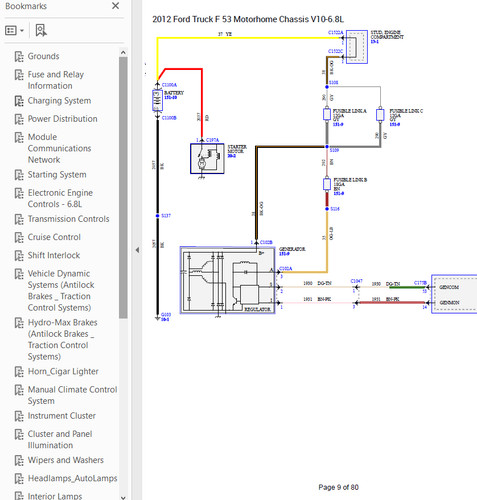 Ford motorhome chassis - f-53,