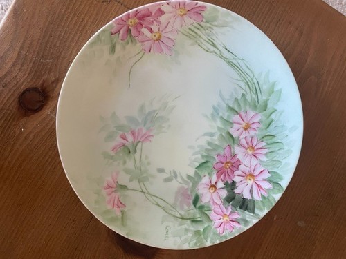 Antique hand painted signed - antique,