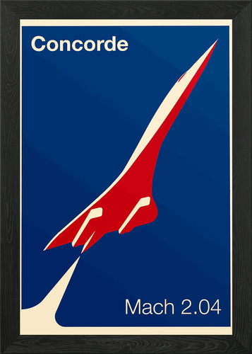 Concorde supersonic jet - jet, poster