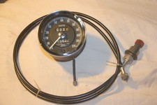 MGB GT Speedometer with cable and drive gear.