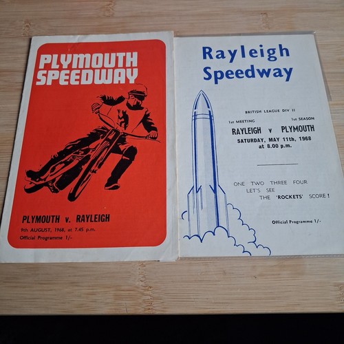 Plymouth speedway programs - programs, v