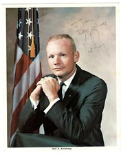 Neil armstrong signed litho - signed,