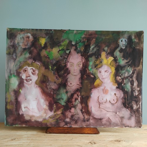 Large bold portrait painting - bold,
