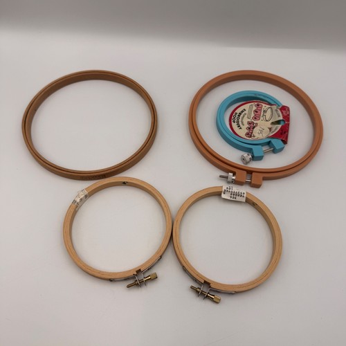 Mixed embroidery hoops lot - mixed,