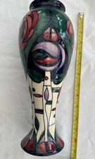Moorcroft Tribute to Charles Rennie Mackintosh Vase by Rachel Bishop