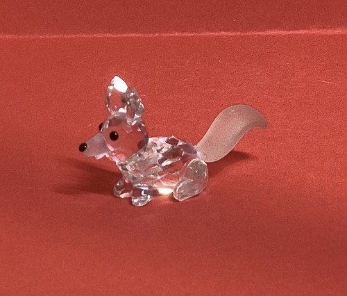 Swarovski crystal fox figurine - crystal,