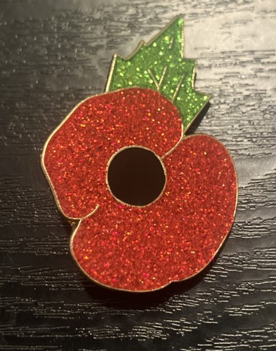 Large poppy remembrance pin - large,