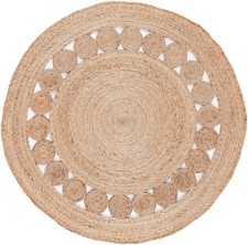 Round Rug Natural Jute Eco