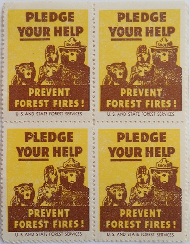 Smokey bear poster - bear, 1954