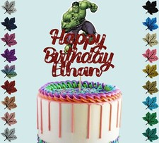 Hulk Customised Glitter Cake