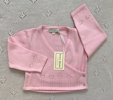 Darcy Brown - Pink Ballerina Wrapover Cardigan 12 Months