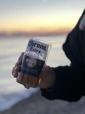 Handmade Upcycled Corona Beer Glass; unique glassware gift for him, gift for her