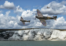 Spitfires over dover cliffs