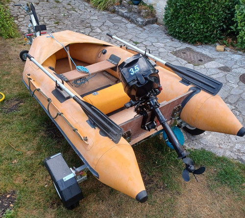 Inflatable dinghy and outboard - dinghy,