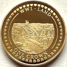 GIBRALTAR 1 CROWN 2014 PROOF