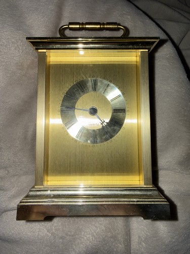 Vintage brass carriage clock - vintage,