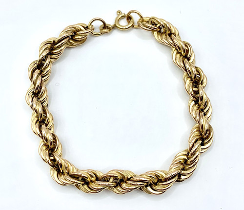 9ct yellow gold - , rope