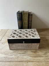 Decorative Wooden Box Black White Storage Jewellery Keepsake