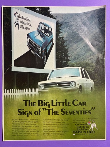 Datsun 1200 car original - datsun, 1970