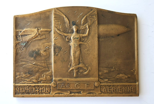 Bronze medal plate aviation - bronze,
